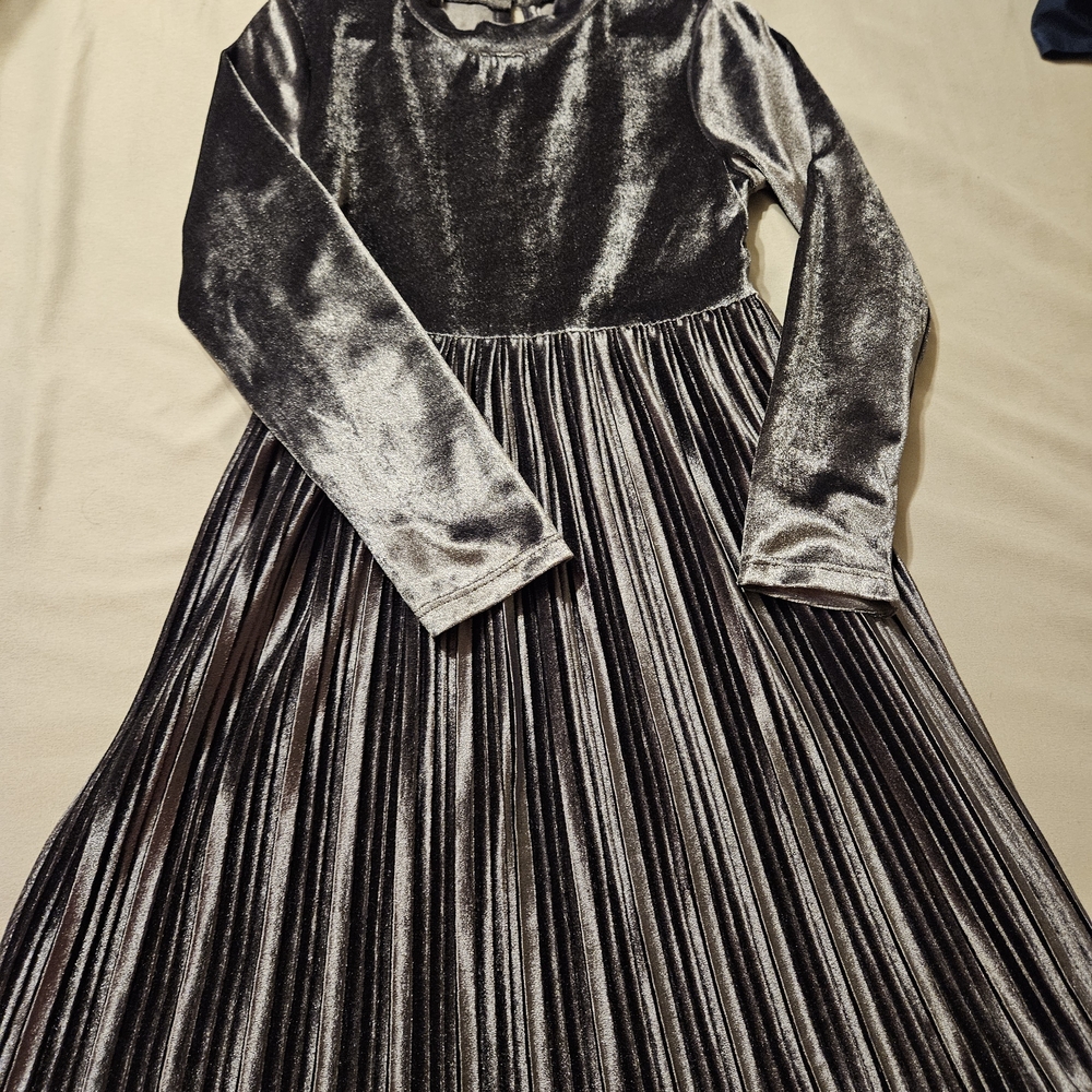 Chic Metallic Kids Dress